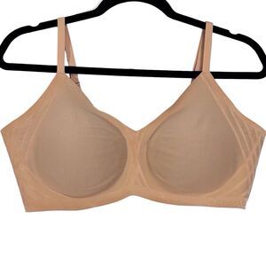 Honeylove Silhouette Bra Wireless Comfort Adjustable Womens XL Sand Nude Tan